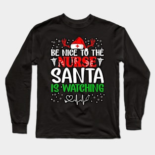 Santa Xmas Nurses Day Long Sleeve T-Shirt